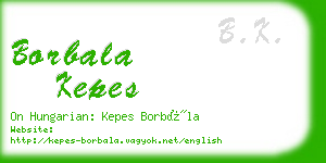 borbala kepes business card